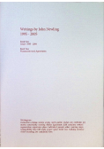 Writings by John Newling 1995 - 2005