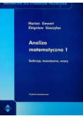 Analiza matematyczna Tom 1 Przykłady i zadania