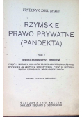 Rzymskie prawo prywatne Tom 1 1920 r.