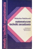 Matematyczne techniki zarządzania