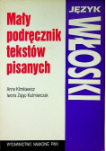 Mały podręcznik tekstów pisanych Język włoski