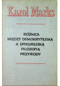 Różnica między demokrytejską a epikurejską filozofią przyrody