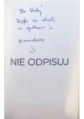Nie odpisuj