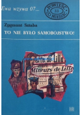 Ewa wzywa 07 Nr 33 To nie było samobójstwo