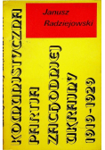 Komunistyczna Partia Zachodniej Ukrainy 1919 - 1929