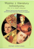 Wypisy z literatury romantyzmu