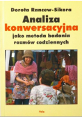 Analiza konwersacyjna jako metoda badania rozmów codziennych