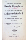 Polsko Niemiecki i Niemiecko Polski Słownik kieszonkowy Tom 1 1890 r.
