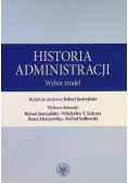 Historia administracji Wybór źródeł