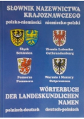 Słownik nazewnictwa krajoznawczego polsko-niemiecki i niemiecko-polski