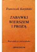 Zabawki wierszem i prozą