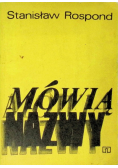 Mówią nazwy