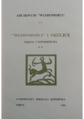 Wiadomości i okolice. Szkice i wspomnienia