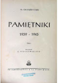Pamiętniki 1939-1943 Tom I 1949 r.