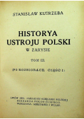 Historya ustroju Polski, tom III,1920 r.