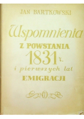 Wspomnienia z powstania 1831 r i pierwszych lat emigracji