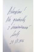 Mariacka 5 Dedykacja autora