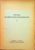 Studia wczesnośredniowieczne Tom IV