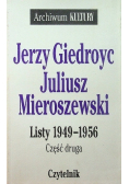 Giedroyc Mieroszewski Listy 1949 - 1956 Część 2