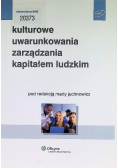 Kulturowe uwarunkowania zarządzania kapitałem ludzkim