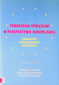 Pedagogika społeczna w perspektywie europejskiej