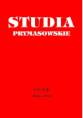 Studia prymasowskie Tom VII - VIII 2022 - 2023
