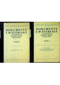Dokumenty i materiały z przedednia drugiej wojny światowej Tom 1 i 2 1949 r.