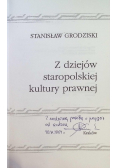 Z dziejów staropolskiej kultury prawnej