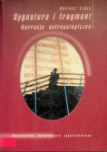 Sygnatura i fragment Narracje antropologiczne
