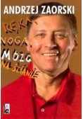 Ręka noga mózg na ścianie