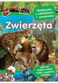 Zwierzęta Książeczka z naklejkami + panorama