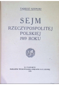 Sejm Rzeczypospolitej Polskiej 1919 roku, 1920 r.