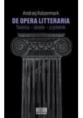 De opera litteraria Twórca dzieło czytelnik