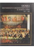 Kronika międzynarodowych konkursów pianistycznych im. Fryderyka Chopina 1927-1995