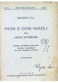 Pieśń o Ziemi Naszej oraz liryki wybrane 1922 r.