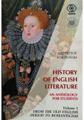 History of English Literature Volume 1