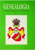 Genealogia studia i materiały historyczne Tom III