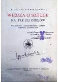 Wiedza o sztuce na tle jej dziejów 1923 r.