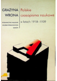 Polskie czasopisma naukowe w latach 1918-1939 + autograf Wrony