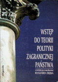 Wstęp do teorii polityki zagranicznej państwa