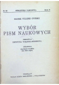 Wybór pism naukowych