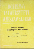Studia z polskiej leksykografii współczesnej Tom III