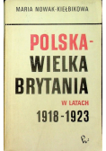 Polska Wielka Brytania w latach 1918 - 1923