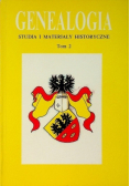 Genealogia studia i materiały historyczne Tom II