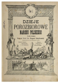 Dzieje Porozbiorowe Narodu Polskiego Tom 1 1904 r.