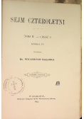 Sejm czteroletni Tom II Część I Księga IV 1895 r.
