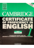 Certyfikate of proficiency in English 1