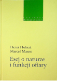 Esej o naturze i funkcji ofiary