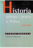 Historia ustroju i prawa w Polsce 1918 - 1989 wybór źródeł