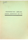 Województwo Lubelskie Słownik geograficzny 1880 - 1904